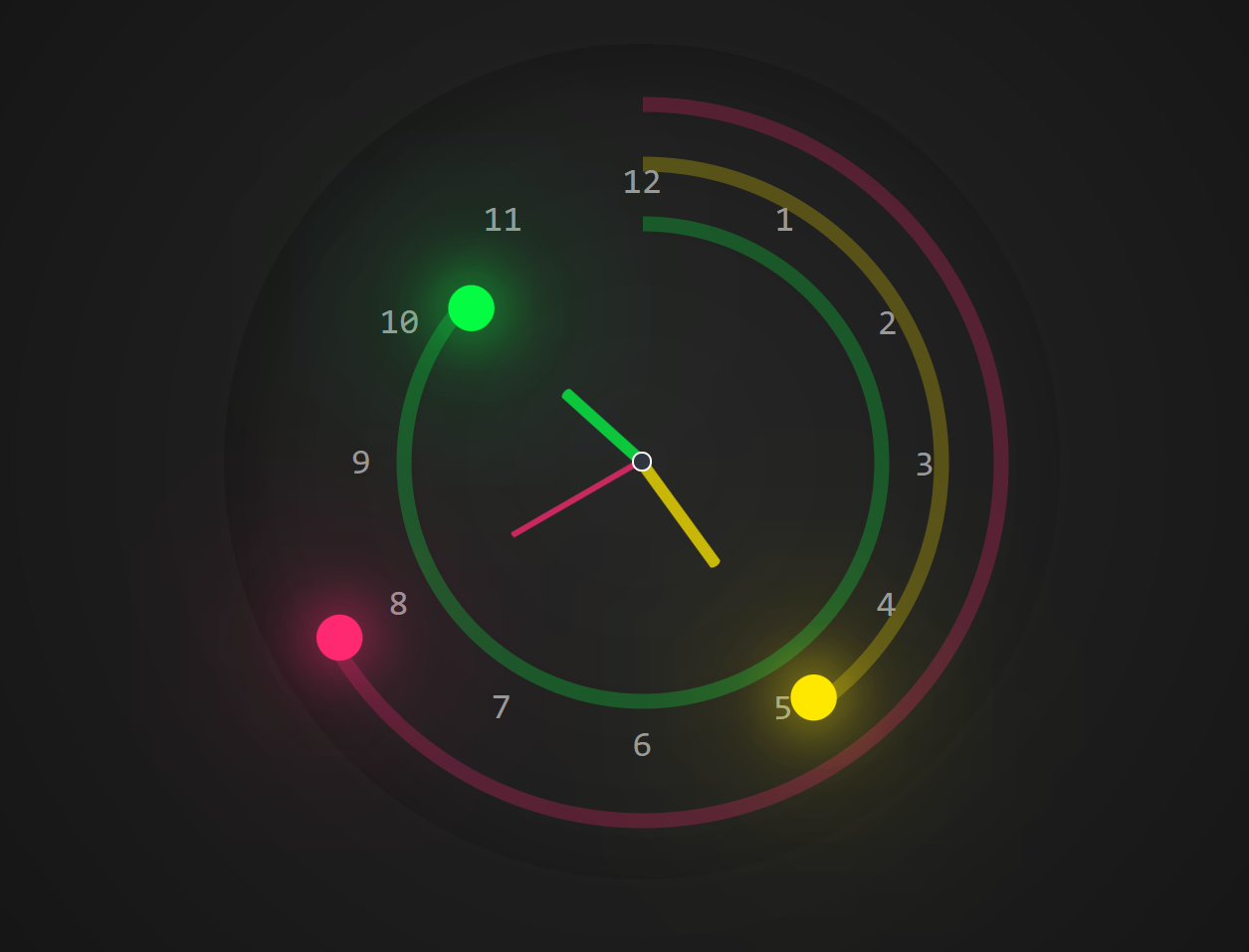 Neon Clock